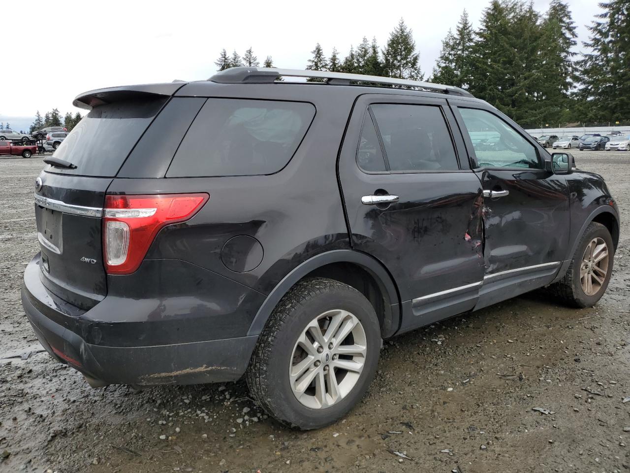 2014 Ford Explorer VIN 1FM5K8D85EGB79306 Copart auction photo, side damage thumbnail 3