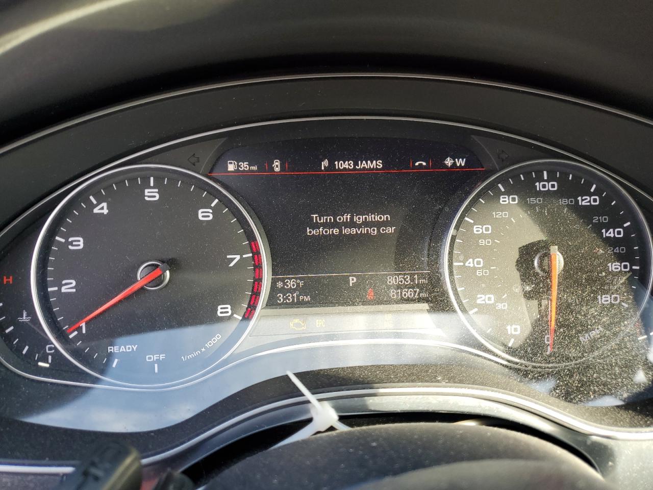2017 Audi A6 VIN WAUG8AFCXHN061947 Copart auction photo, front end / minor dent/scratches damage thumbnail 9