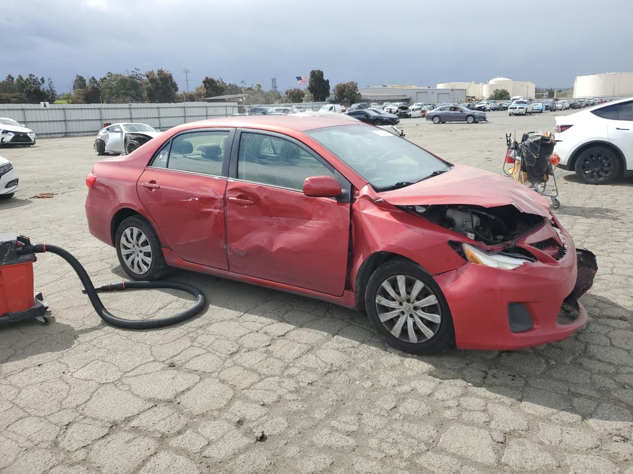 2012 Toyota Camry VIN JTDBU4EE2C9170322 Copart auction photo, front end / side damage thumbnail 4