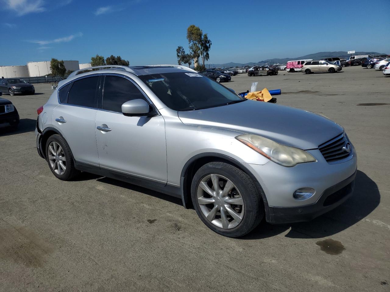 2011 Infiniti EX VIN JN1AJ0HR0BM853405 Copart auction photo, rear end / side damage thumbnail 4