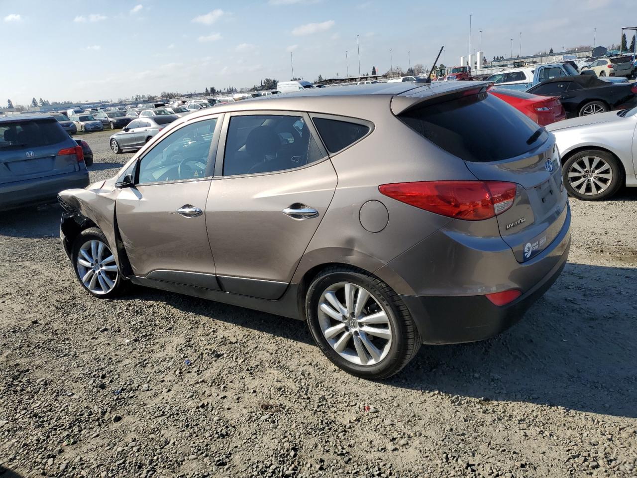 2013 Hyundai Tucson VIN KM8JUCAC4DU604955 Copart auction photo, front end damage thumbnail 2