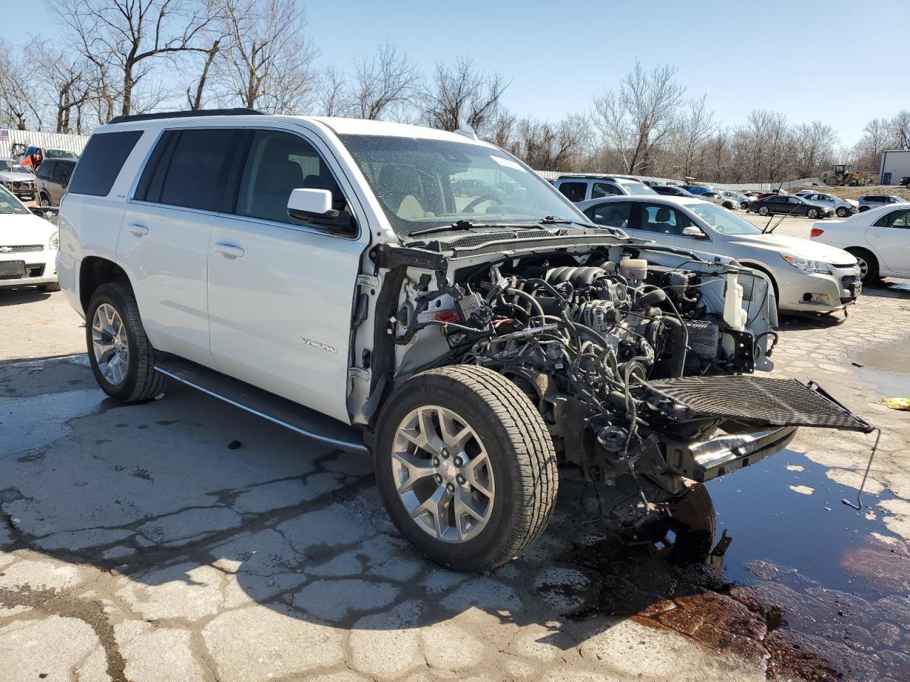 2020 GMC Yukon VIN 1GKS1AKCXLR127278 Copart auction photo, front end damage thumbnail 4