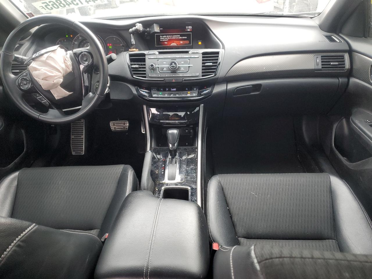 2016 Honda Accord VIN 1HGCR2F50GA123644 Copart auction photo, front end / side damage thumbnail 8