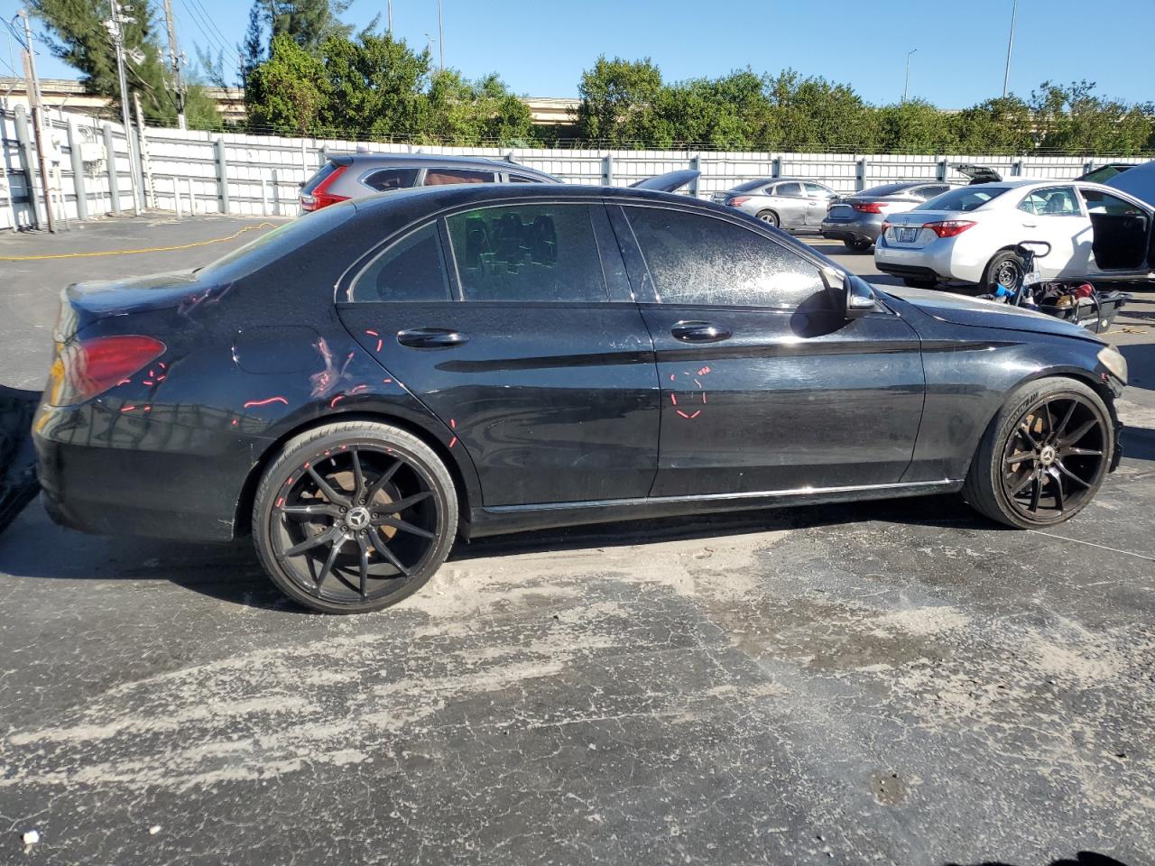 2015 Mercedes-Benz C-klasse VIN 55SWF4JB2FU050178 Copart auction photo, front end damage thumbnail 3