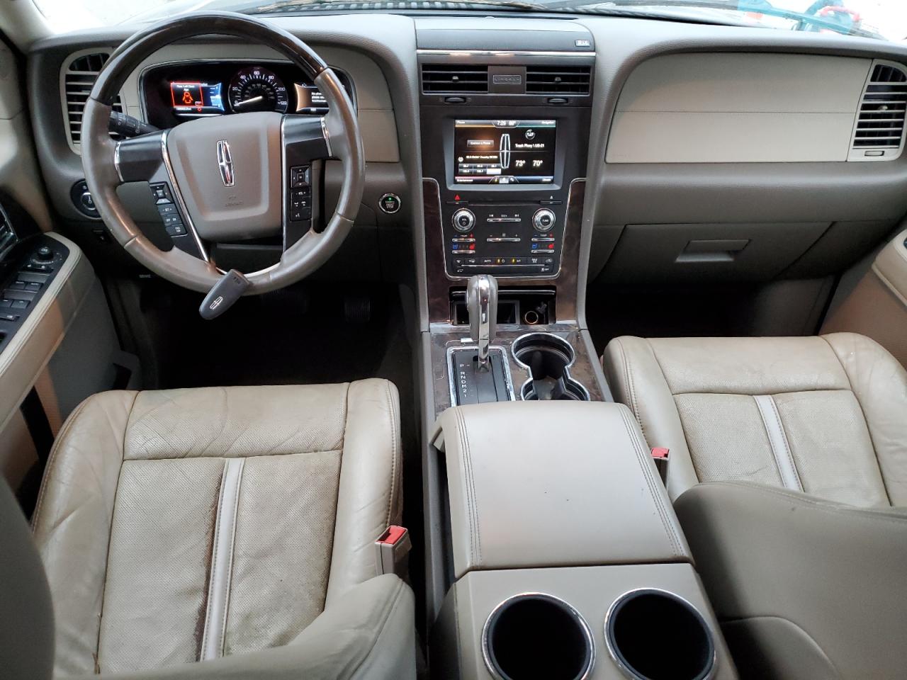 2015 Lincoln Navigator VIN 5LMJJ2HT6FEJ10048 Copart auction photo, water/flood damage thumbnail 8