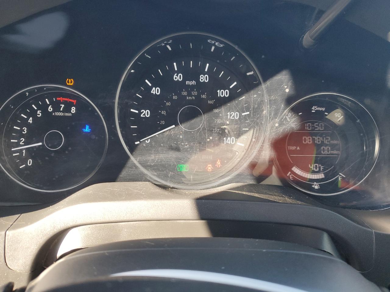 2018 Honda HR-V VIN 3CZRU5G32JM712060 Copart auction photo, top/roof / all over damage thumbnail 9