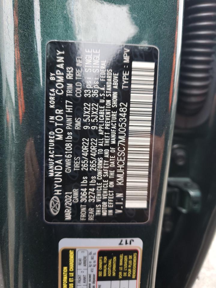 2021 Genesis Gv80 VIN KMUHCESC7MU053482 Copart auction photo, front end / side damage thumbnail 14