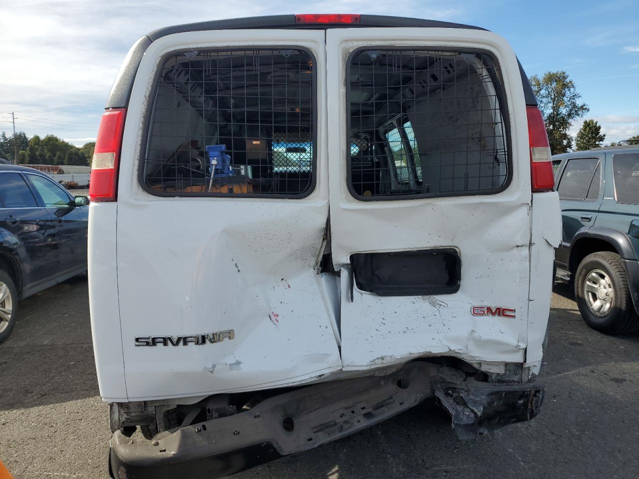 2009 GMC Savana VIN 1GTGG25C791124332 Copart auction photo, front end / rear end damage thumbnail 6