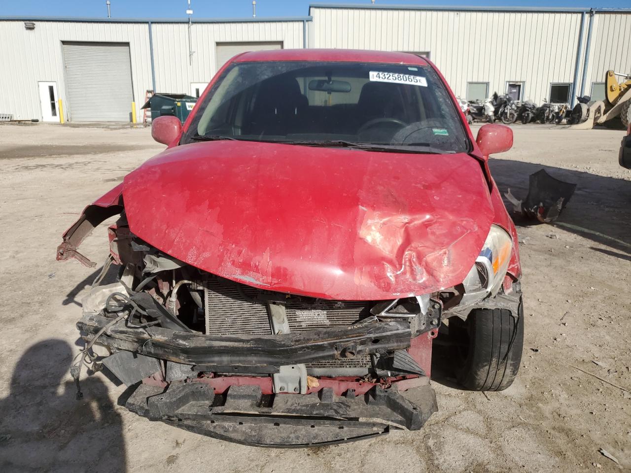 2007 Nissan Versa VIN 3N1BC13E57L455746 Copart auction photo, front end damage thumbnail 5