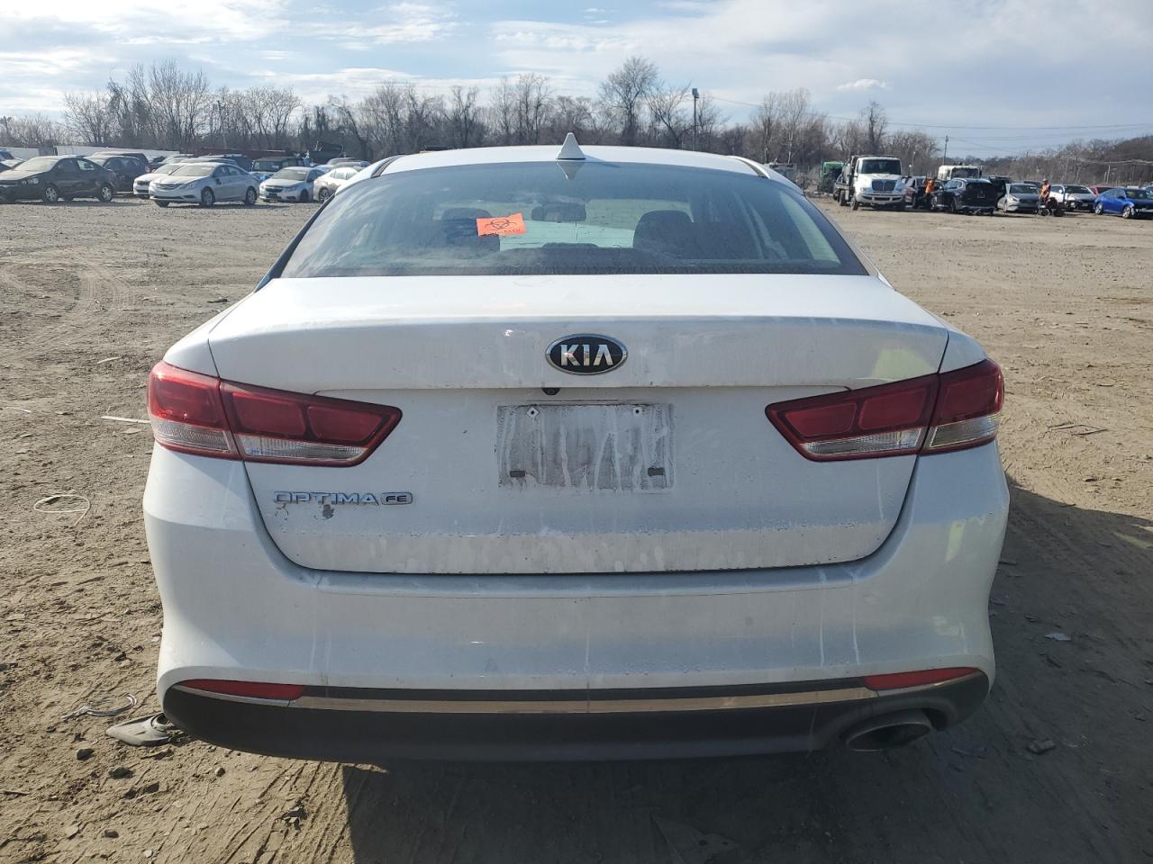 2016 KIA Optima VIN 5XXGT4L32GG111192 Copart auction photo, front end damage thumbnail 6