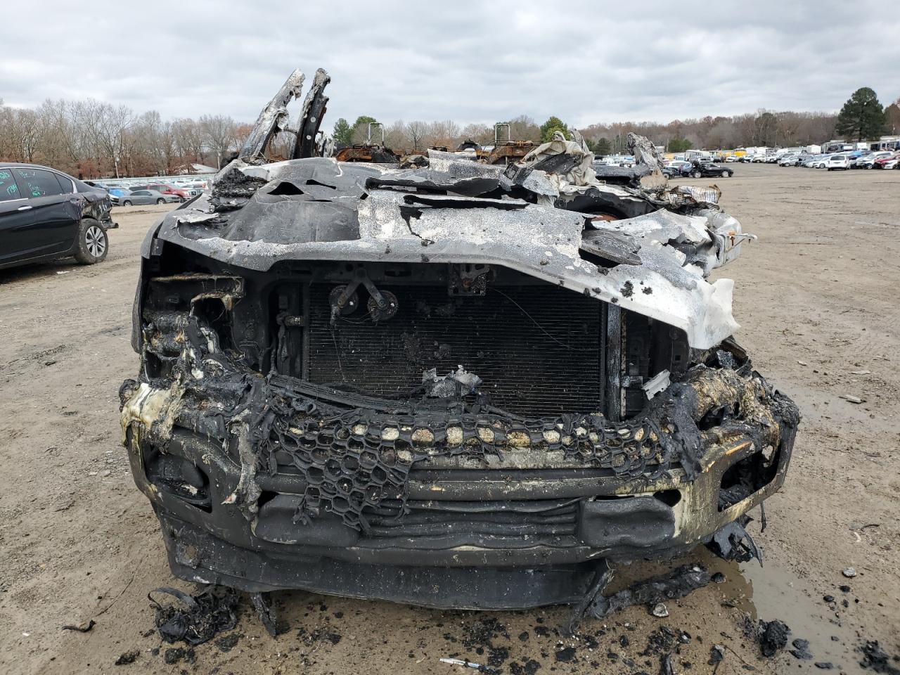2020 Ford F-150 VIN 1FTEW1C51LKE02605 Copart auction photo, burn damage thumbnail 5