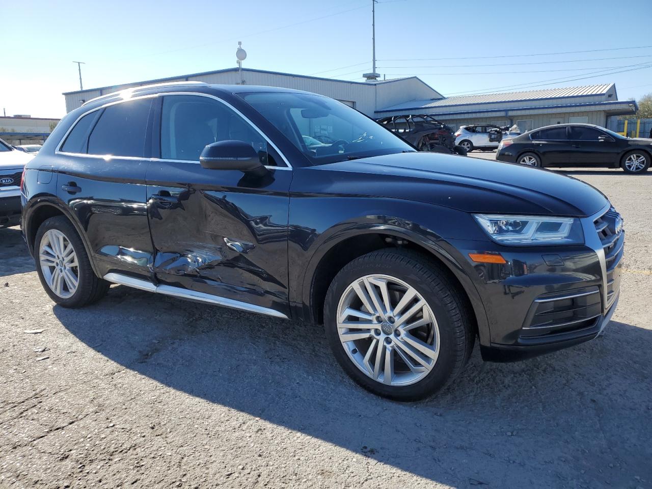 2018 Audi Q5 VIN WA1BNAFY0J2032444 Copart auction photo, side damage thumbnail 4