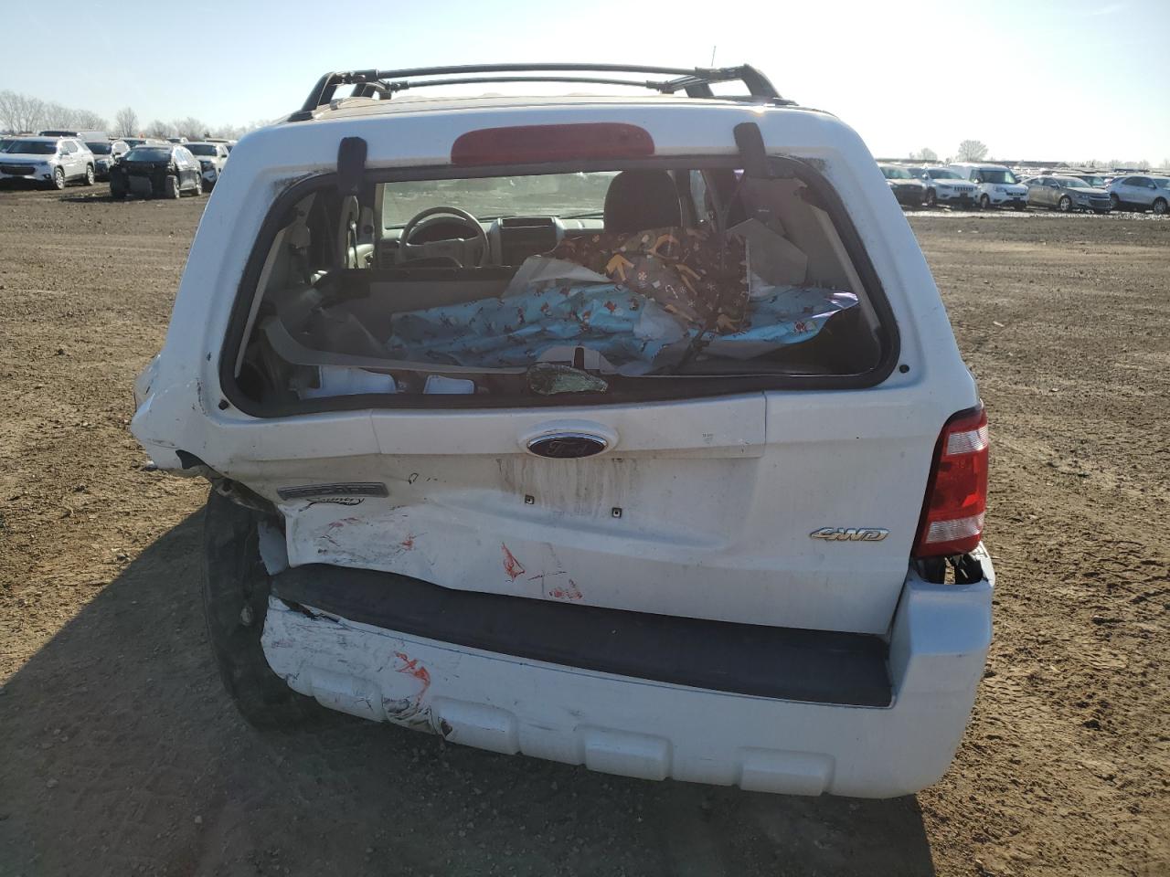 2009 Ford Escape VIN 1FMCU92729KD10213 Copart auction photo, rear end / side damage thumbnail 6