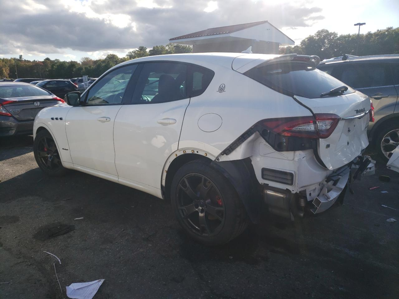 2019 Maserati Levante VIN ZN661XUS9KX328117 Copart auction photo, front end / rear end damage thumbnail 2