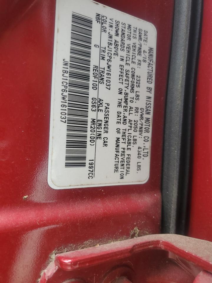 2018 Nissan Rogue VIN JN1BJ1CP6JW161037 Copart auction photo, rear end damage thumbnail 13
