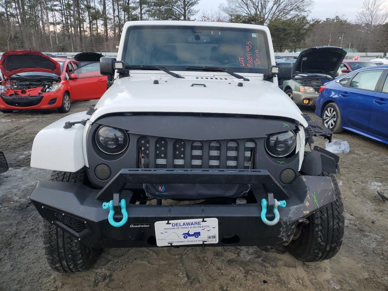 2016 Jeep Wrangler VIN 1C4BJWEG3GL158582 Copart auction photo, frame damage / front end damage thumbnail 5