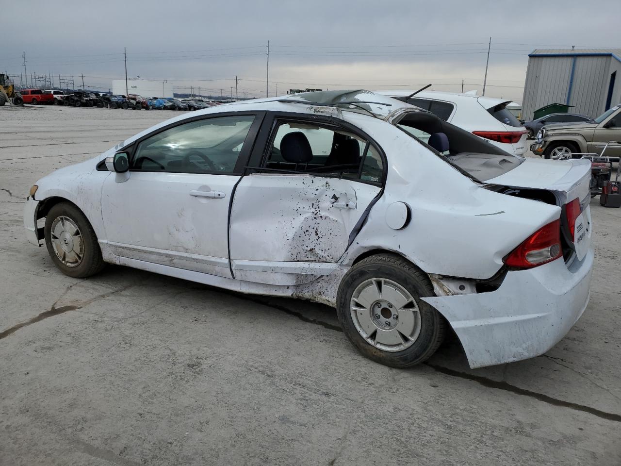 2009 Honda Civic VIN JHMFA36249S010810 Copart auction photo, side / rear end damage thumbnail 2