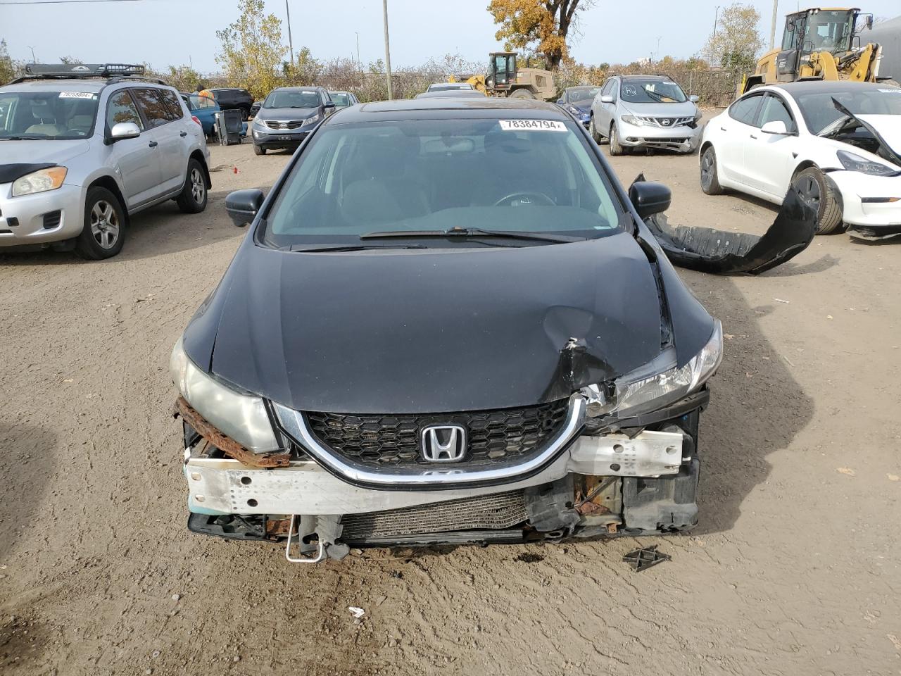2014 Honda Civic VIN 2HGFB2F54EH008030 Copart auction photo, front end damage thumbnail 5