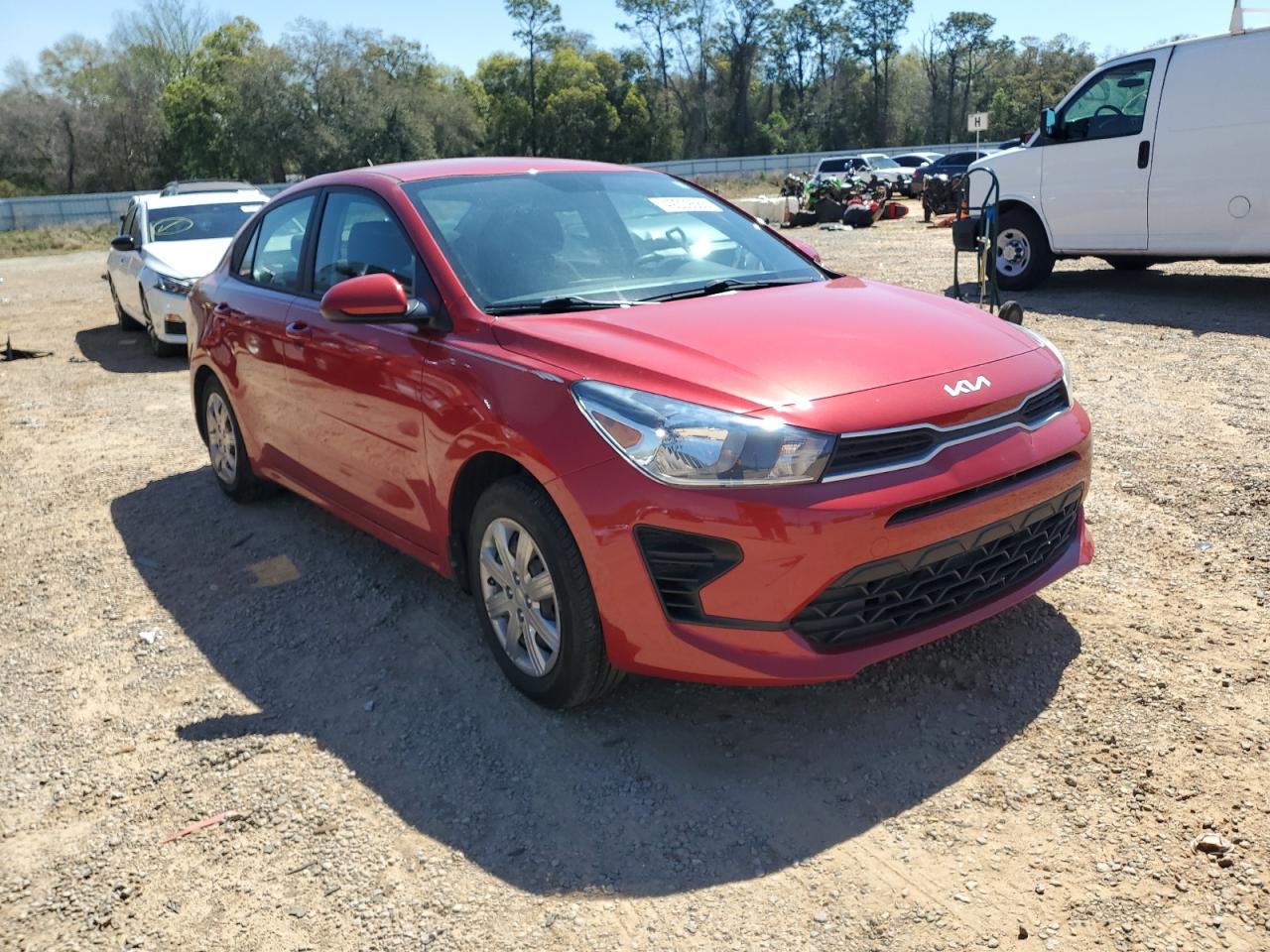 2022 KIA Rio VIN 3KPA24AD9NE498849 Copart auction photo, side damage thumbnail 4