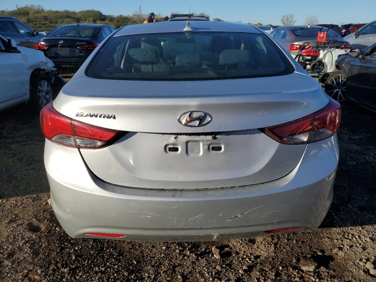 2014 Hyundai Elantra VIN KMHDH4AE8EU106283 Copart auction photo, front end damage thumbnail 6