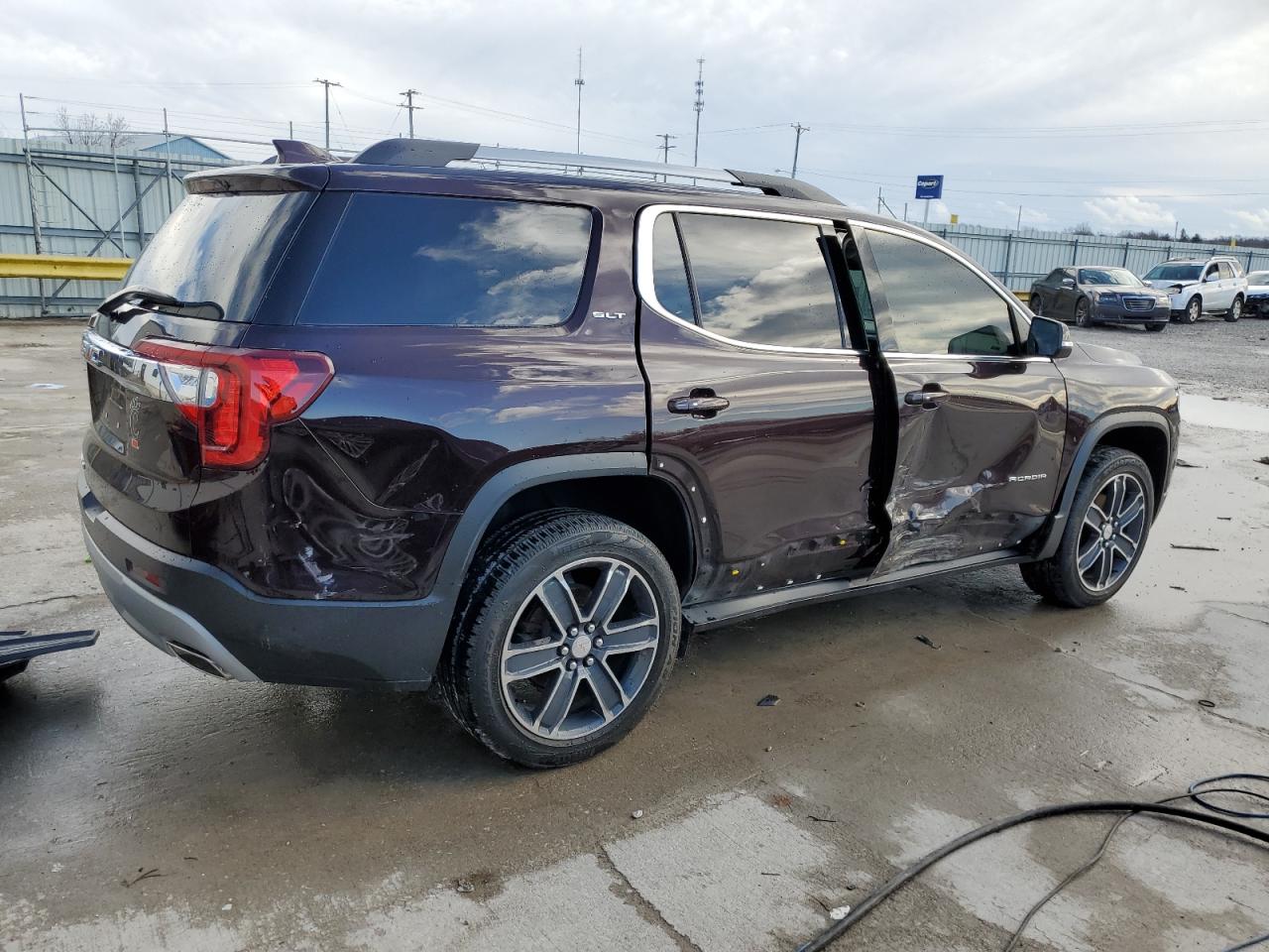 2020 GMC Acadia VIN 1GKKNMLS2LZ121714 Copart auction photo, side / rear end damage thumbnail 3
