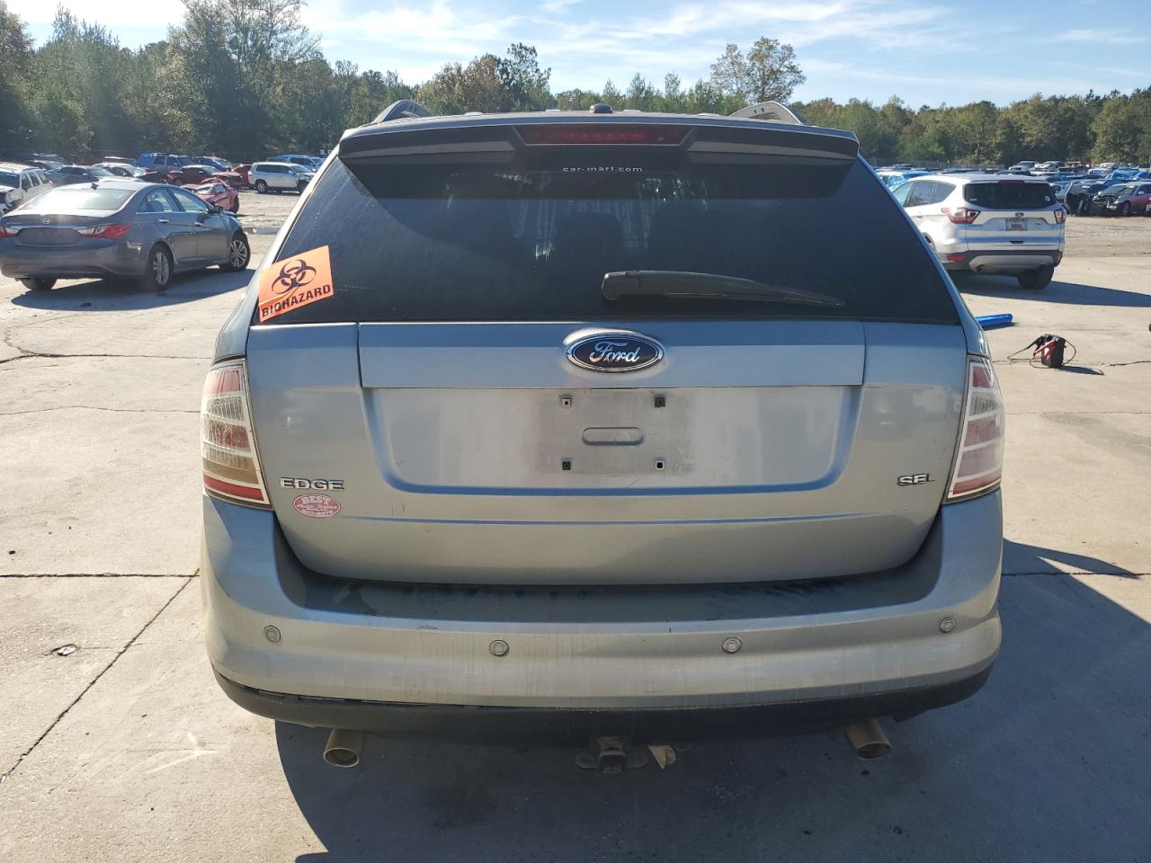 2007 Ford Edge VIN 2FMDK38C17BB64700 Copart auction photo, water/flood damage thumbnail 6
