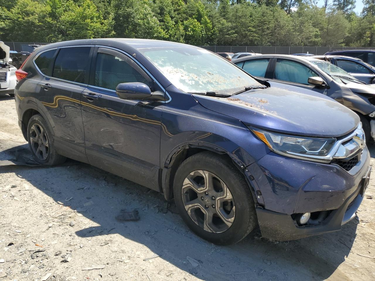2019 Honda CR-V VIN 5J6RW1H57KA031491 Copart auction photo, all over / vandalism damage thumbnail 4