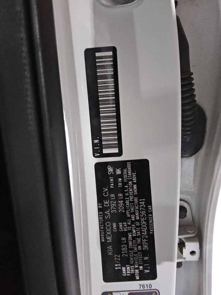 2023 KIA Forte VIN 3KPF24AD0PE567341 Copart auction photo, rear end damage thumbnail 13