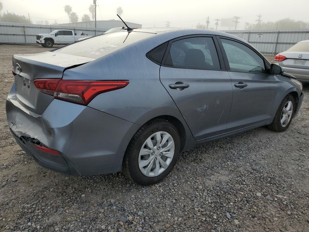 2020 Hyundai Accent VIN 3KPC24A68LE113322 Copart auction photo, front end / all over damage thumbnail 3