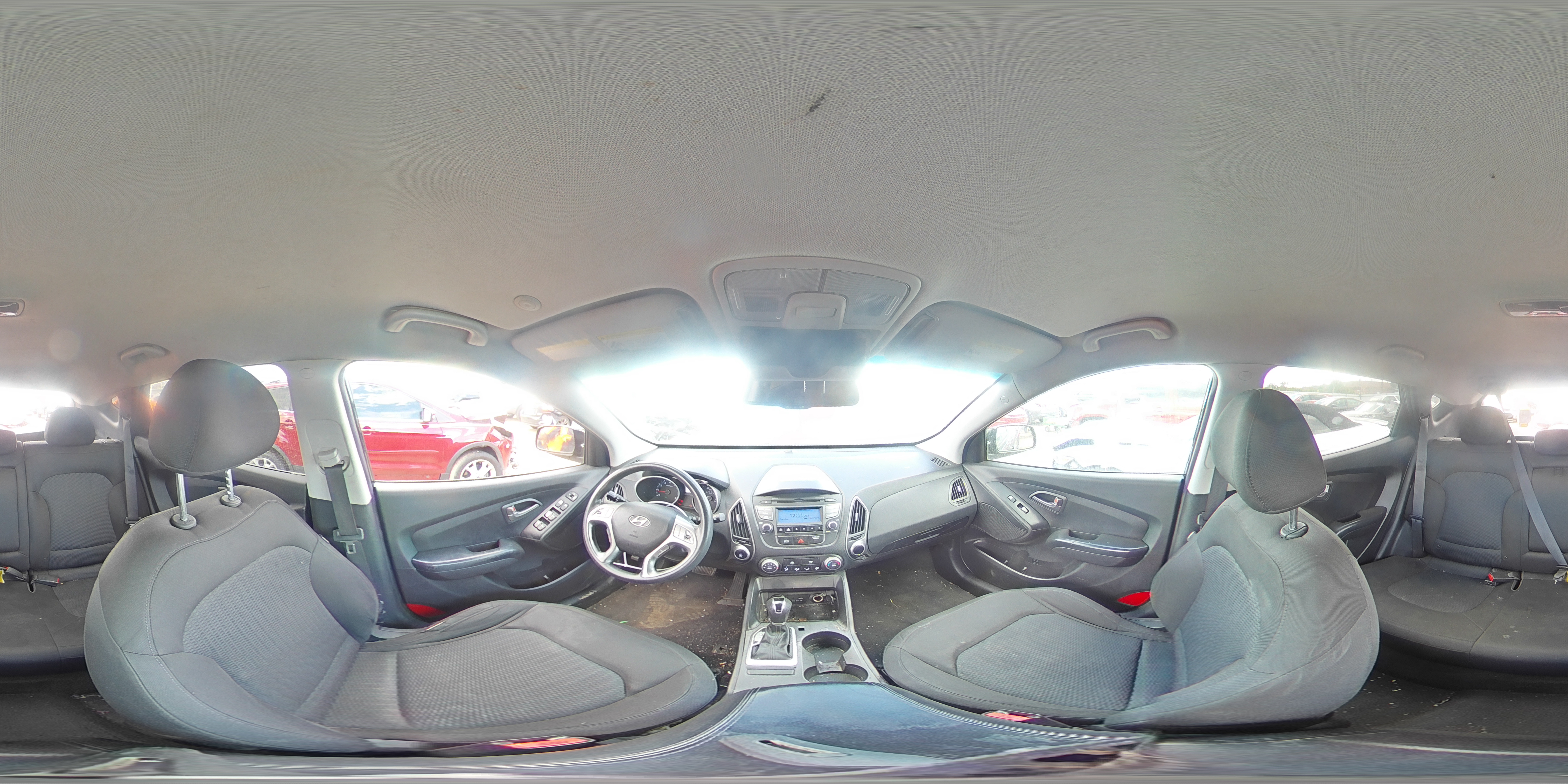 2015 Hyundai Tucson VIN KM8JT3AF7FU086615 Copart auction photo, rear end / front end damage thumbnail 14