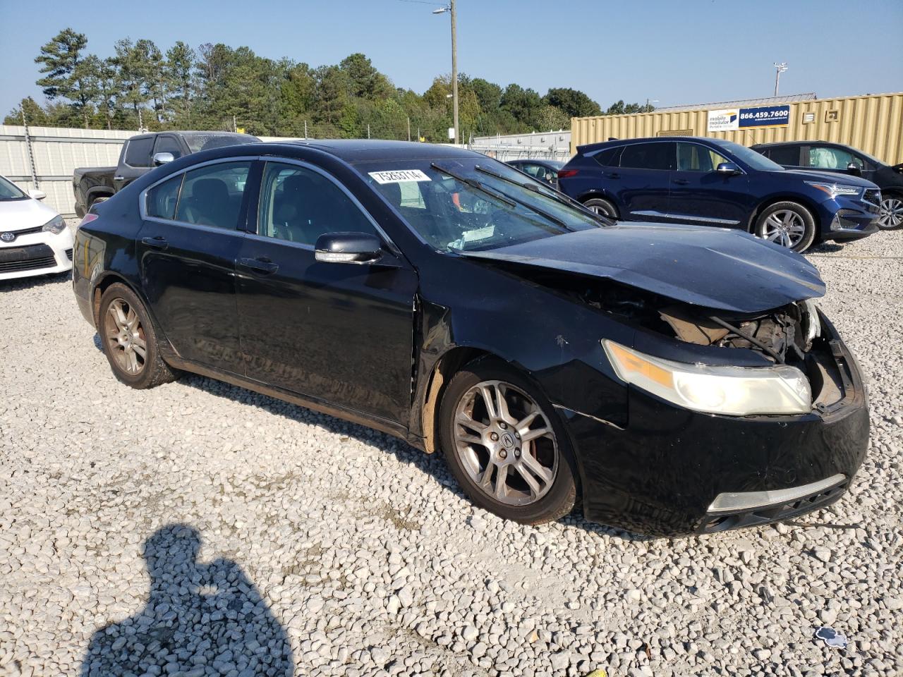 2010 Acura TL VIN 19UUA8F20AA012118 Copart auction photo, front end damage thumbnail 4