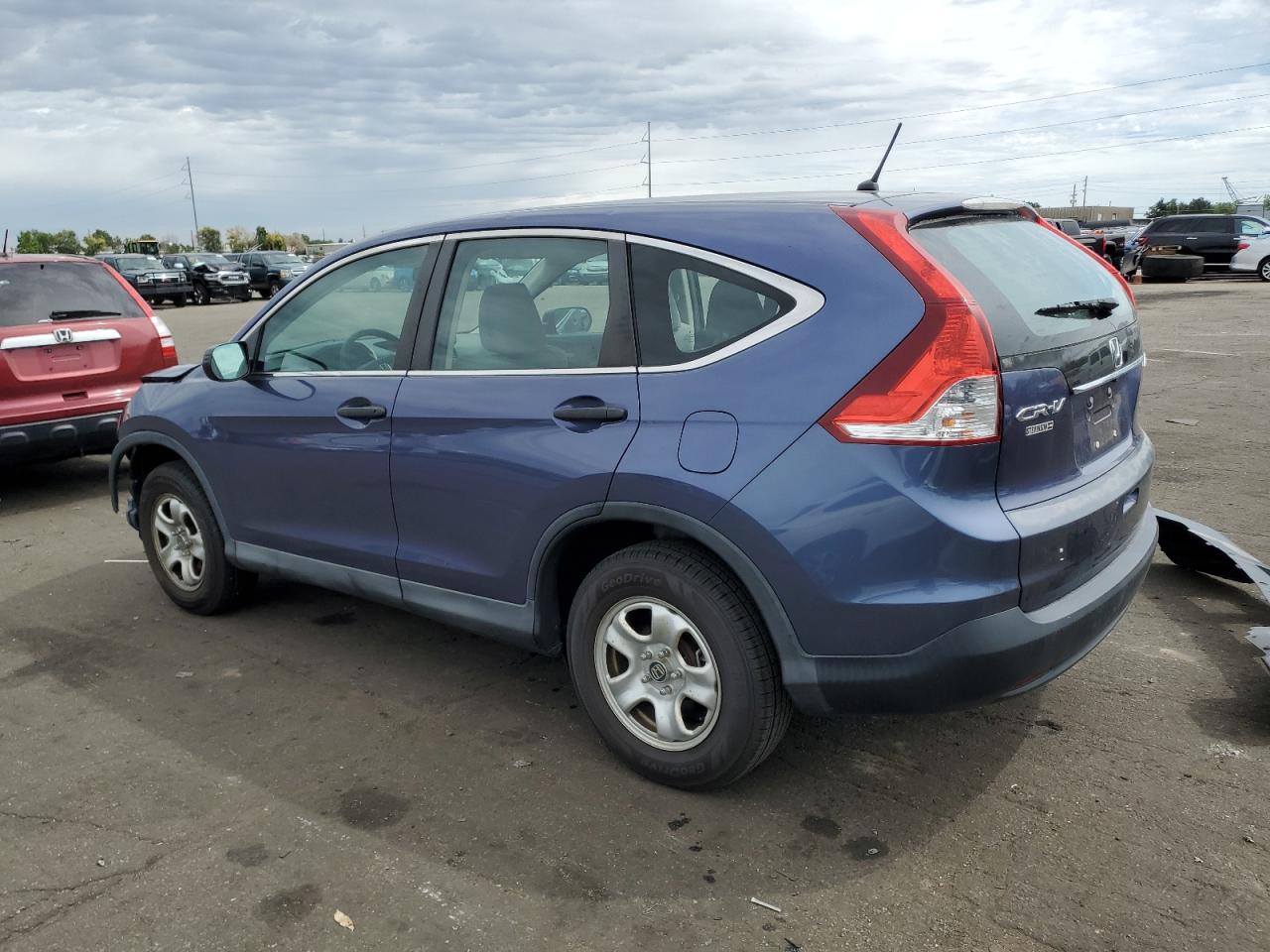 2013 Honda CR-V VIN 2HKRM4H31DH677715 Copart auction photo, front end damage thumbnail 2