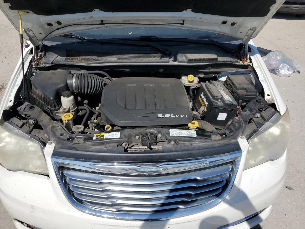2013 Chrysler Town & Country VIN 2C4RC1BG5DR716760 Copart auction photo, front end / side damage thumbnail 12