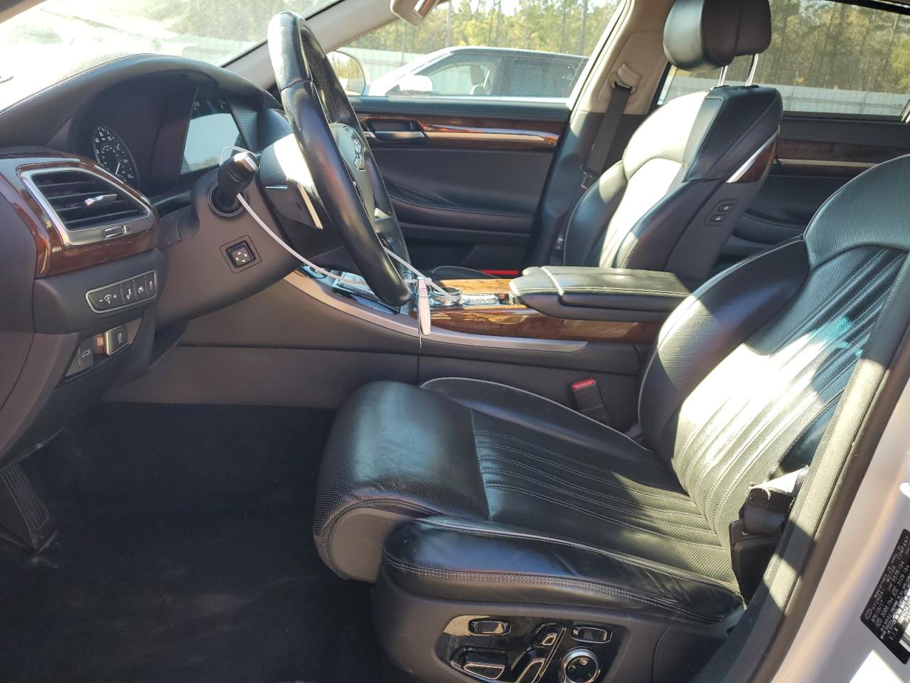 2017 Genesis G90 VIN KMHG34JA6HU033590 Copart auction photo, rear end / front end damage thumbnail 7