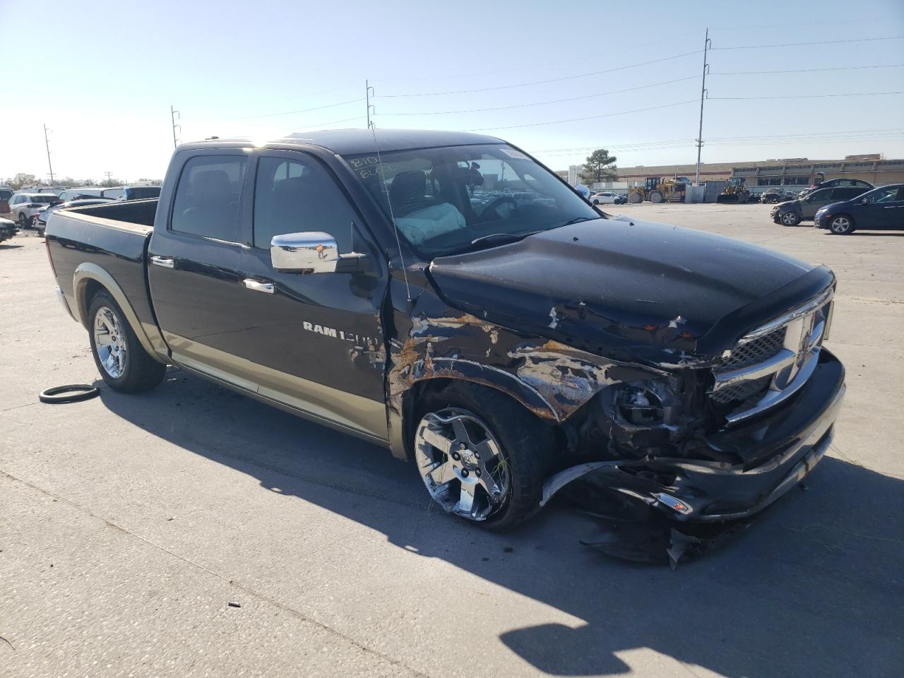 2011 Dodge RAM VIN 1D7RB1CTXBS569870 Copart auction photo, front end / side damage thumbnail 4