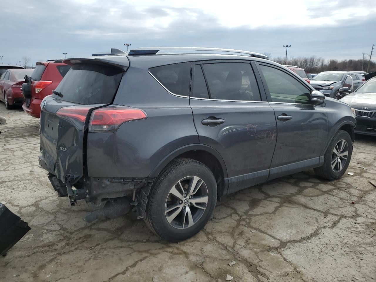 2017 Toyota RAV 4 VIN JTMWFREV2HD100400 Copart auction photo, rear end / front end damage thumbnail 3