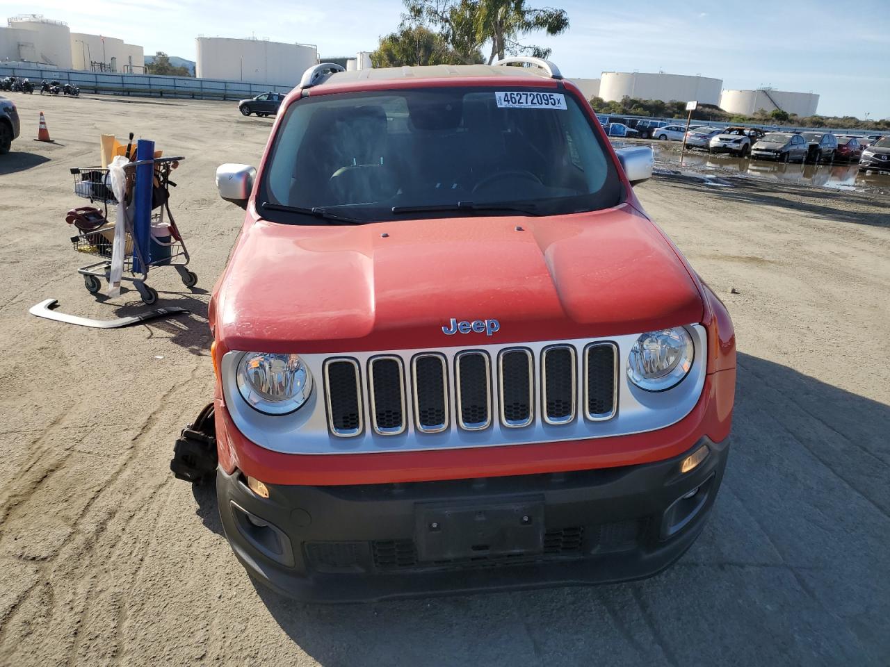 2017 Jeep Renegade VIN ZACCJBDB9HPE59423 Copart auction photo, front end damage thumbnail 5