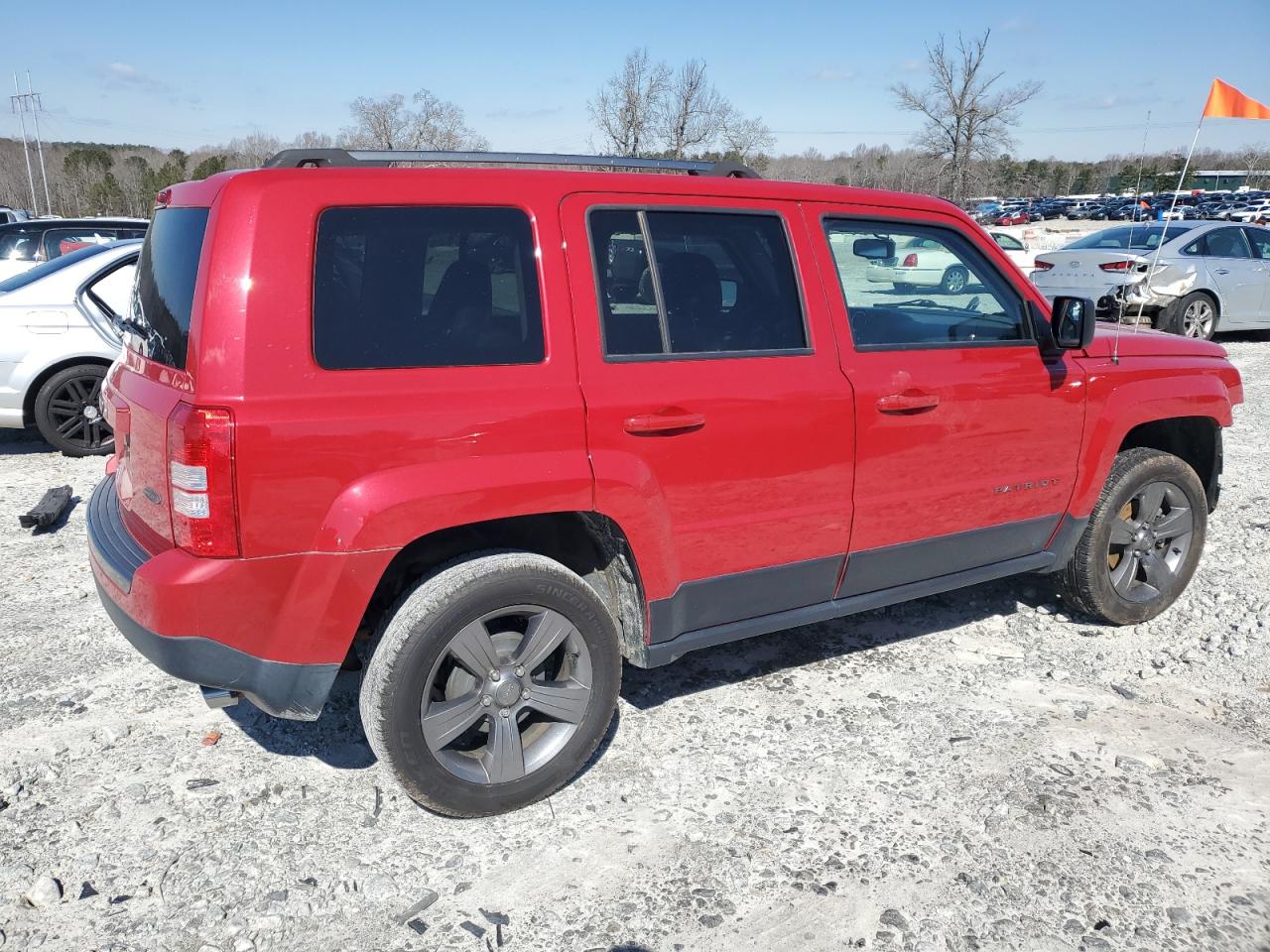2016 Jeep Liberty (Patriot) VIN 1C4NJPBA2GD678124 Copart auction photo, front end / side damage thumbnail 3