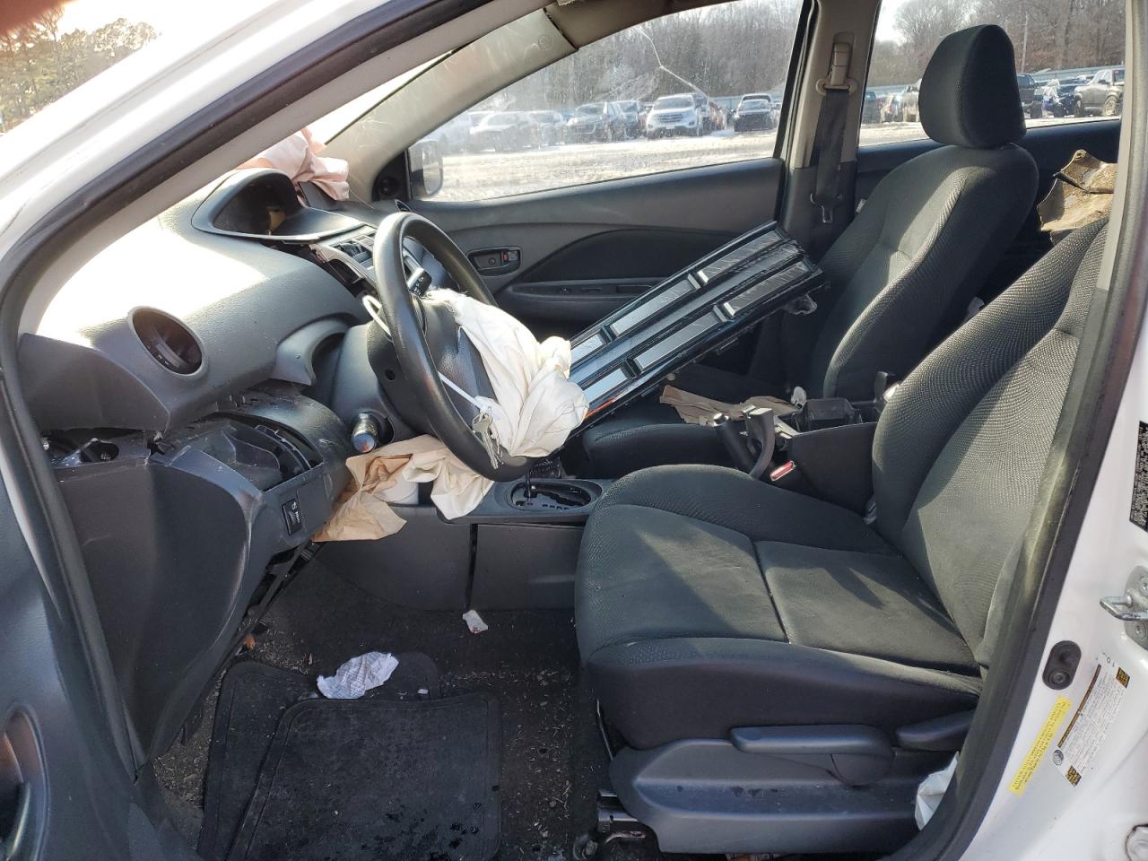 2012 Toyota Yaris VIN JTDBT4K33CL036203 Copart auction photo, front end / minor dent/scratches damage thumbnail 7