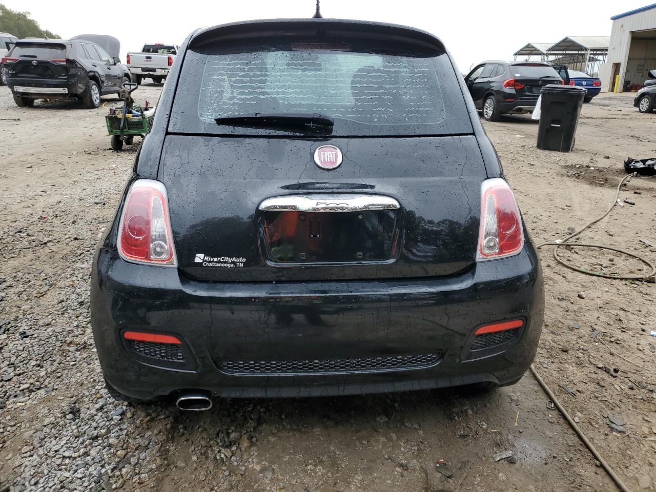 2015 Fiat 500 VIN 3C3CFFBR0FT504171 Copart auction photo, front end damage thumbnail 6