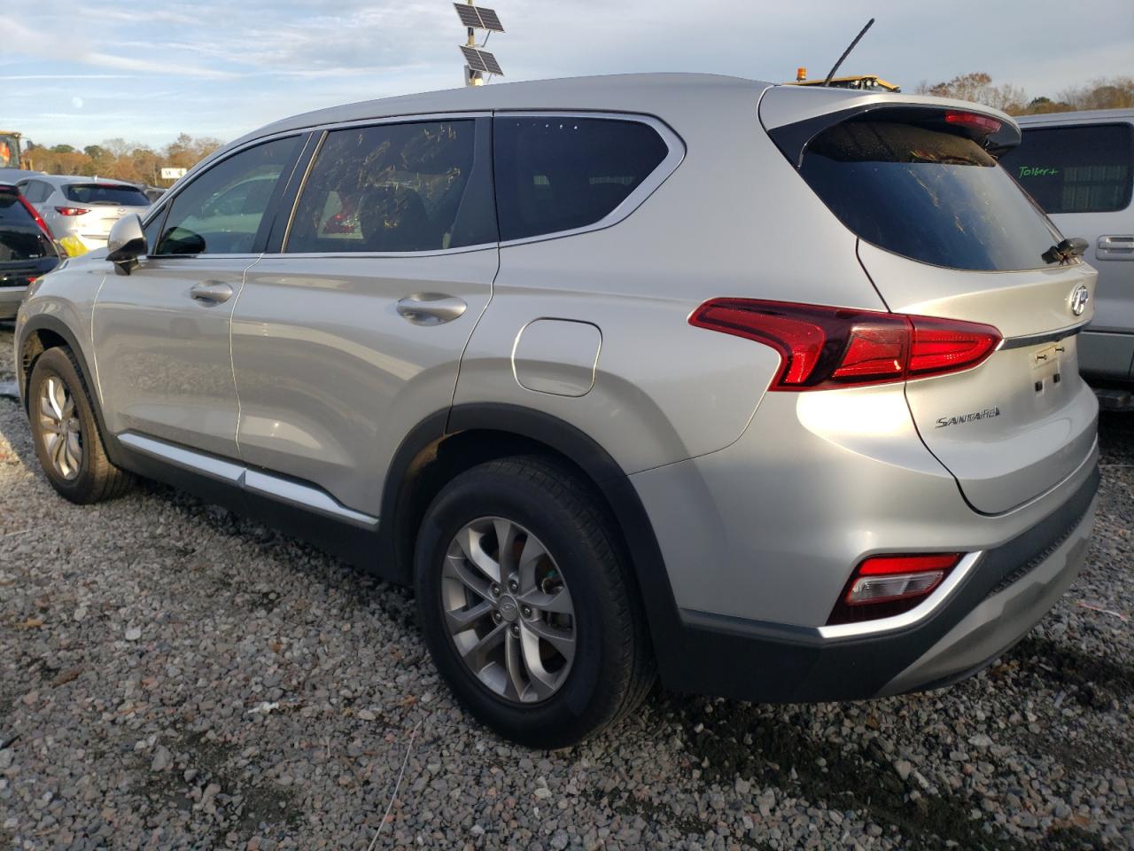 2019 Hyundai Santa Fe VIN 5NMS23AD6KH014249 Copart auction photo, top/roof damage thumbnail 2
