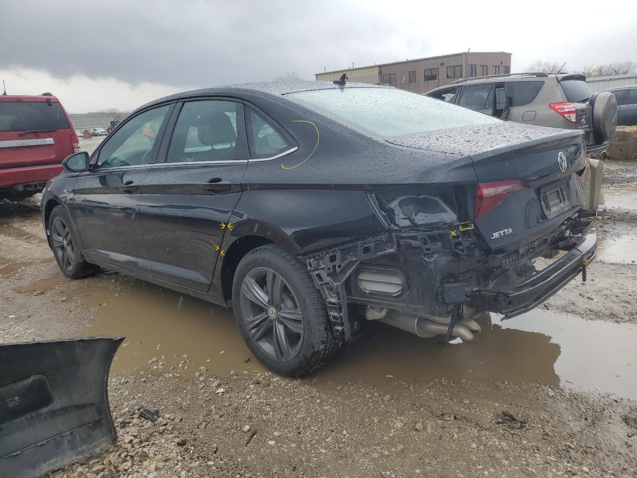 2019 Volkswagen Jetta VIN 3VWCB7BU2KM254208 Copart auction photo, rear end damage thumbnail 2