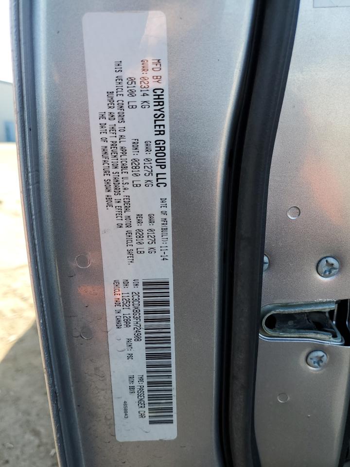 2015 Dodge Charger VIN 2C3CDXBG3FH724908 Copart auction photo, front end / minor dent/scratches damage thumbnail 13
