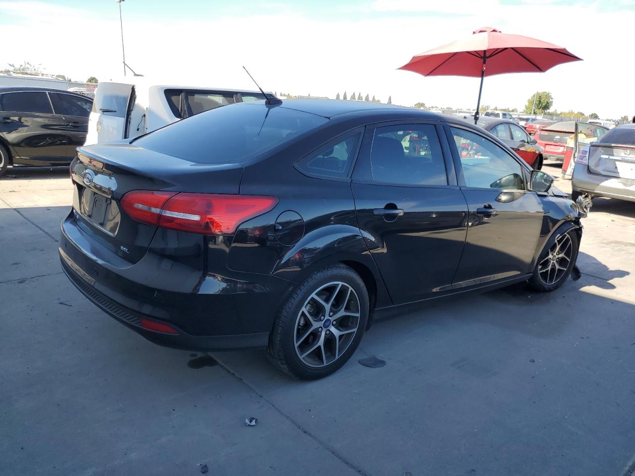 2018 Ford Focus VIN 1FADP3H29JL244708 Copart auction photo, front end damage thumbnail 3
