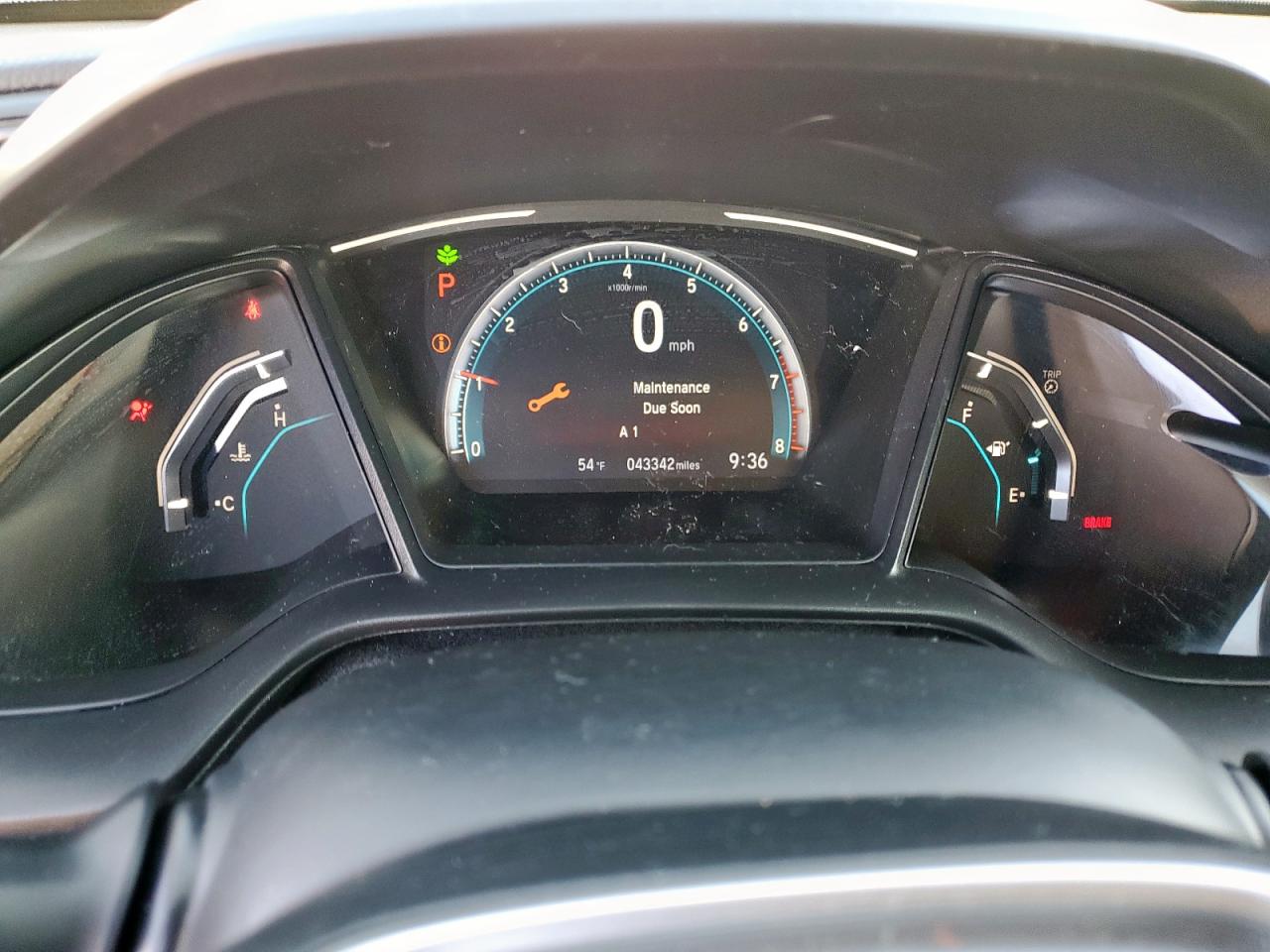 2020 Honda Civic VIN 19XFC2F60LE020432 Copart auction photo, front end damage thumbnail 9