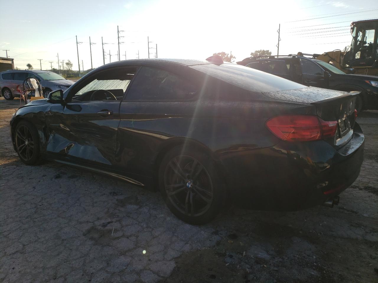 2014 BMW 4er VIN WBA3N3C55EF711587 Copart auction photo, side damage thumbnail 2