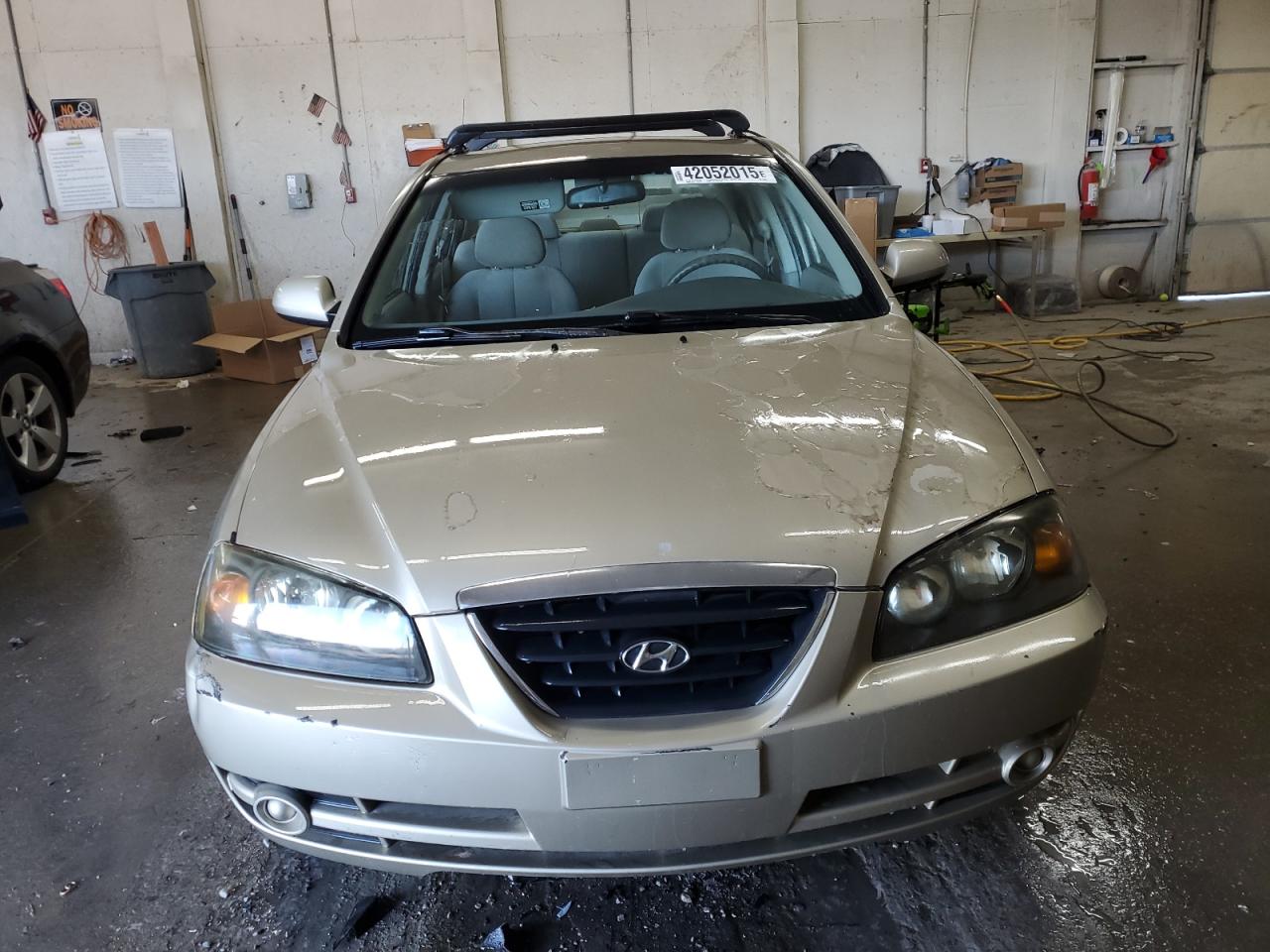 2005 Hyundai Elantra VIN KMHDN46D75U993822 Copart auction photo, side / front end damage thumbnail 5