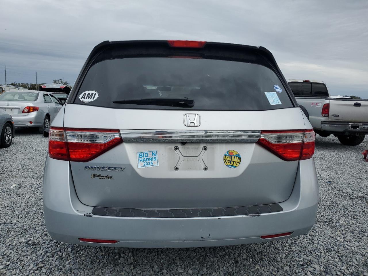 2012 Honda Odyssey VIN 5FNRL5H67CB084828 Copart auction photo, side damage thumbnail 6