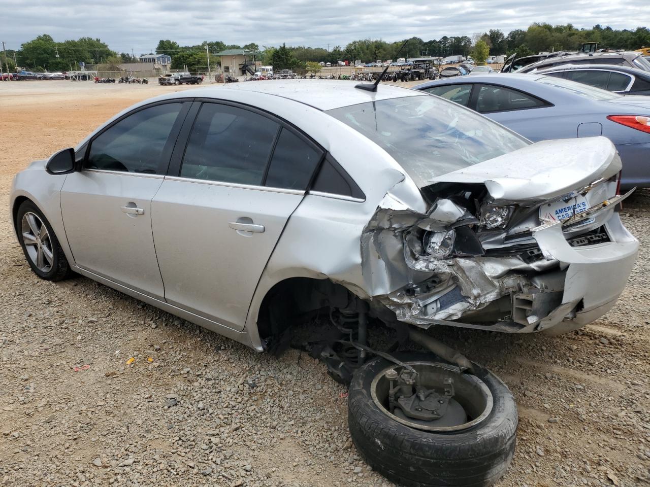 2012 Chevrolet Cruze VIN 1G1PG5SC5C7236792 Copart auction photo, rear end / side damage thumbnail 2