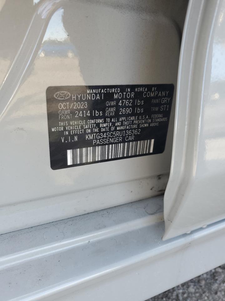 2024 Genesis G70 VIN KMTG34SC5RU136362 Copart auction photo, side damage thumbnail 12